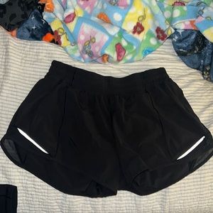 Black Lululemon Hotty Hot 4” Low Rise